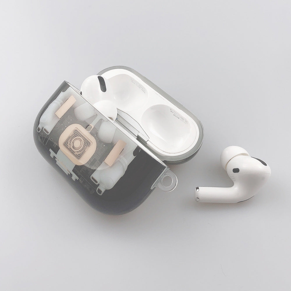 Compatible with Apple, Compatible with Apple , Suitable For AirPods Steampunk Mechanical Earphone Cover Apple 1  2 Generation Bluetooth Creative Imd Soft shell Protective Cover