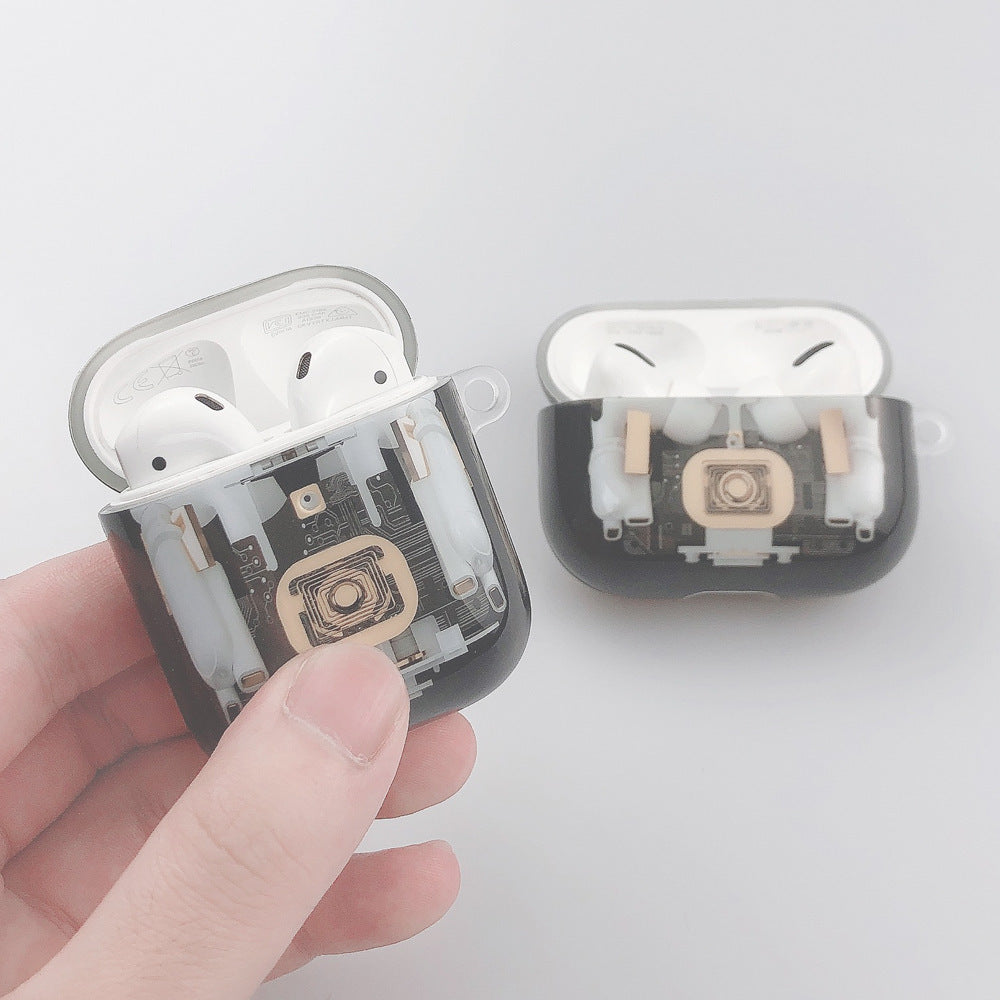 Compatible with Apple, Compatible with Apple , Suitable For AirPods Steampunk Mechanical Earphone Cover Apple 1  2 Generation Bluetooth Creative Imd Soft shell Protective Cover